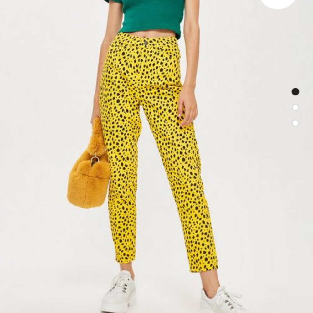 Print mom Jeans